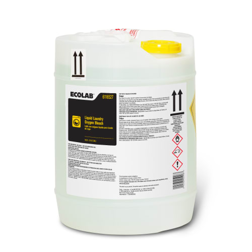 Ecolab® Liquid Laundry Oxygen Bleach, 5 Gallon, #6116527